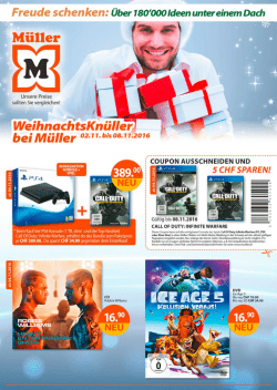 Page 1 Freude schenken: Über 180`000Ideen untereinem Dach