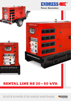 RENTAL LINE RS 20 – 50 kVA