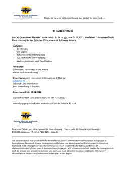 IT-Supporter/in - Deutscher Schul