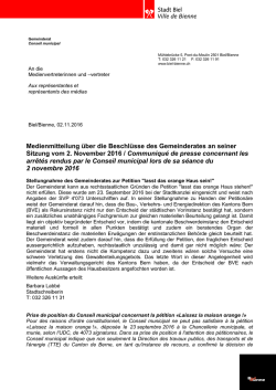 GR-Mitteilung - Bieler Tagblatt