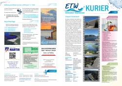 ETW-Kurier - Ausgabe 01-2016 - Erzgebirge Trinkwasser GmbH ETW