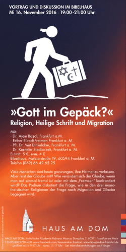 Gott im Gep&auml;ck?