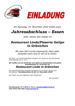 Jahresabschluss &ndash; Essen - EMF-WSB