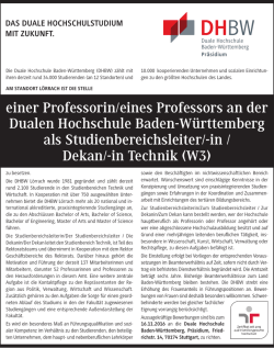in / Dekan - Duale Hochschule Baden