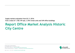 Report Office Market Analysis Munich all Submarkets 11-2016