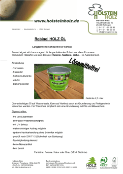Robinol HOLZ ÖL - Holstein Holz oHG
