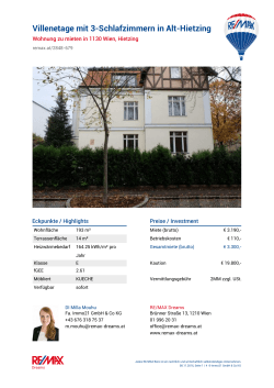 Wohnung zu mieten - Wien, Hietzing | Villenetage
