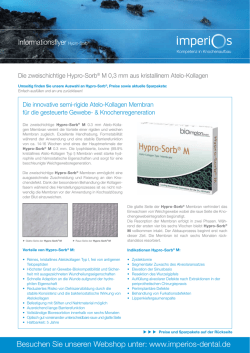 Informationsflyer Hypro-Sorb&reg; Besuchen Sie unseren