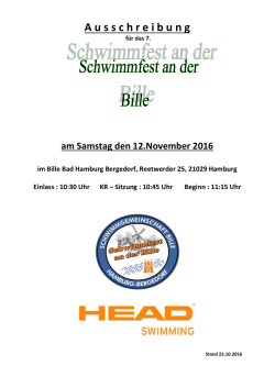 Schwimmfest an der Bille 2016 Stand 161023