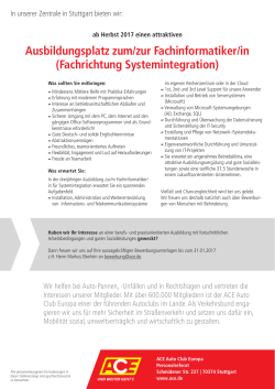 azubi fachinformatiker in fachrichtung systemintegration