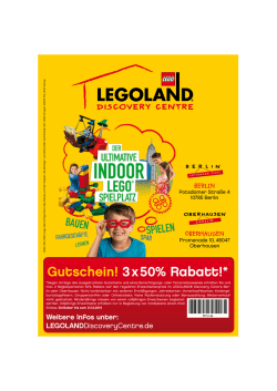 Gutschein! 3 x 50% Rabatt!