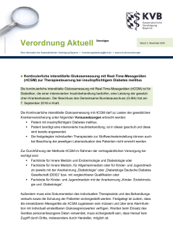 Verordnung Aktuell - Kassenärztliche Vereinigung Bayerns