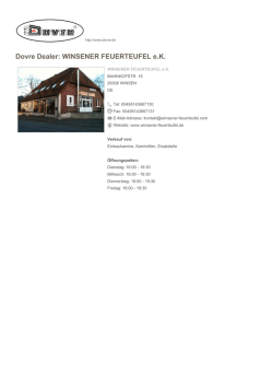 Dovre Dealer: WINSENER FEUERTEUFEL e.K.
