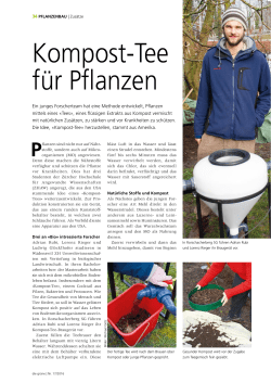 Kompost-Tee für Pflanzen