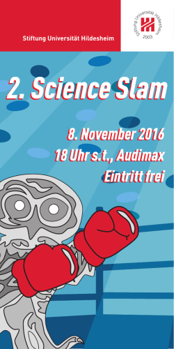 2. Science Slam - Universität Hildesheim