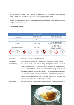 Casein (gepulvert - Unterrichtsmaterialien Chemie