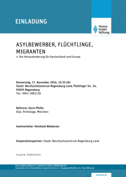 einladung - Hanns-Seidel