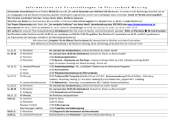 Informationen 23.10.-30.10.2016