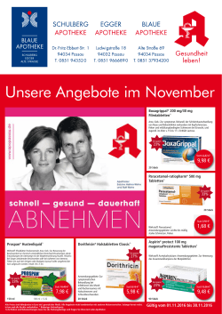 Angebotspreise November 2016