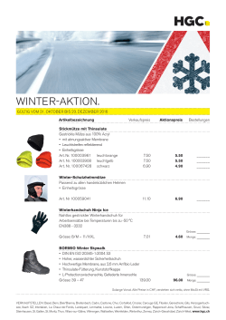 winter-aktion. - HG Commerciale