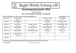Einteilung - KV Coburg