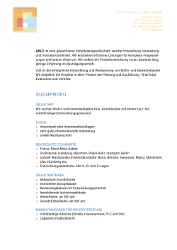 suchprofil - ARC2 Consultant GmbH