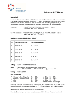 Mediadaten LLV Diskurs