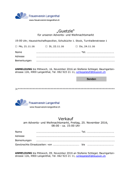 Guetzle - Frauenverein
