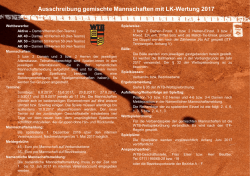 Ausschreibung Gemischter Wettbewerb