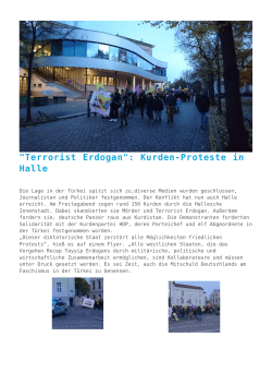 "Terrorist Erdogan": Kurden-Proteste in Halle