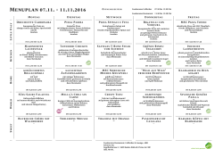 Menuplan W45 als PDF - Restaurant Foodorama