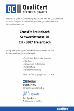 CrossFit Freienbach Schwerzistrasse 20 CH