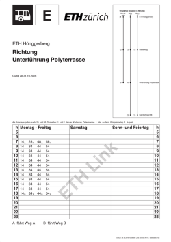Fahrpl&auml;ne ETH Link