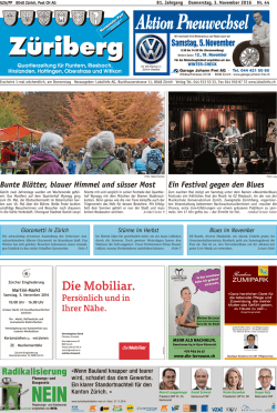 Ein Festival gegen den Blues Bunte Bl&auml;tter, blauer