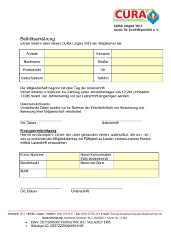 Jetzt Mitglied werden
