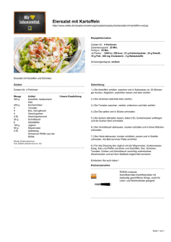 Eiersalat mit Kartoffeln