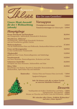Die Weihnachtskarte ab 17.00 Uhr