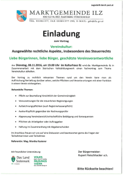 Page 1 zugestellt durch post.at MARKTGEMEINDE ILZ 8262 ILZ 58