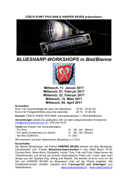 BLUESHARP-WORKSHOPS in Biel/Bienne