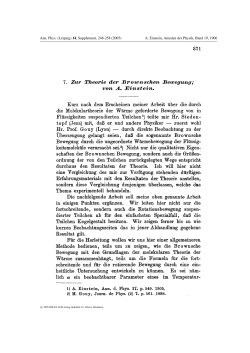 Zur Theorie der Brownschen Bewegung [AdP 19, 371 (1906)]