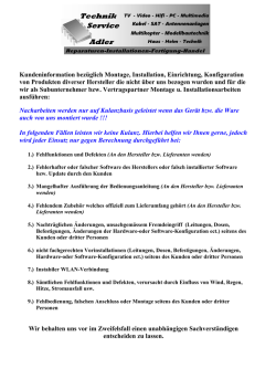 Info Vertragskundendienst