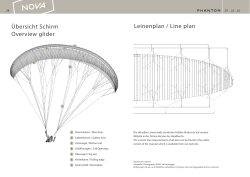 Übersicht Schirm Overview glider Leinenplan / Line plan