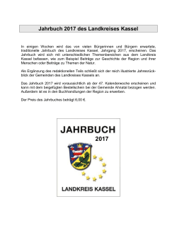 Jahrbuch 2017 des Landkreises Kassel
