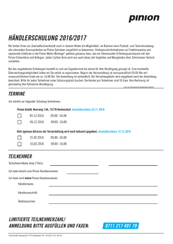 h&auml;ndlerschulung 2016/2017