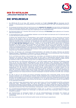 die spielregeln