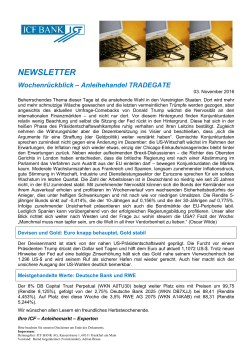 newsletter - ICF BANK AG