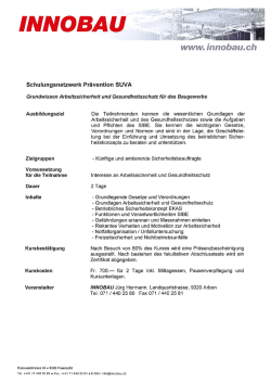 Grundwissen Arbeitssicherheit und Gesundheitsschutz