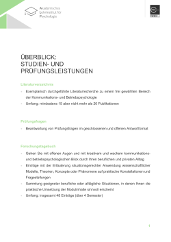 PDF herunterladen - ALP Akademisches Lehrinstitut für Psychologie