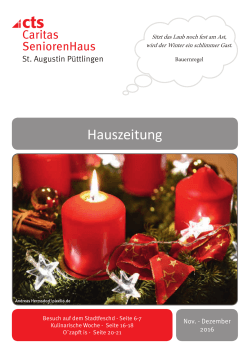 Nov.-Dez. 2016 - Caritas SeniorenHaus St. Augustin Püttlingen