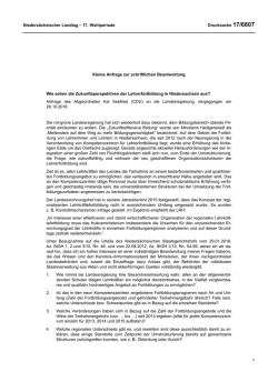 Drucksachen allgemein - Nieders&auml;chsischer Landtag